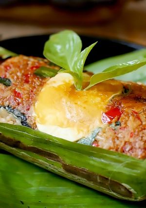 Foto resep Nasi Bakar Sambal Tempe