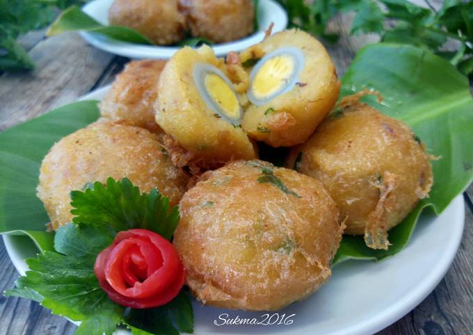 Resep Perkedel Kentang Isi Telur Puyuh Oleh Sukmawati Rs Cookpad