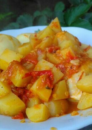 Foto resep Kentang Telur