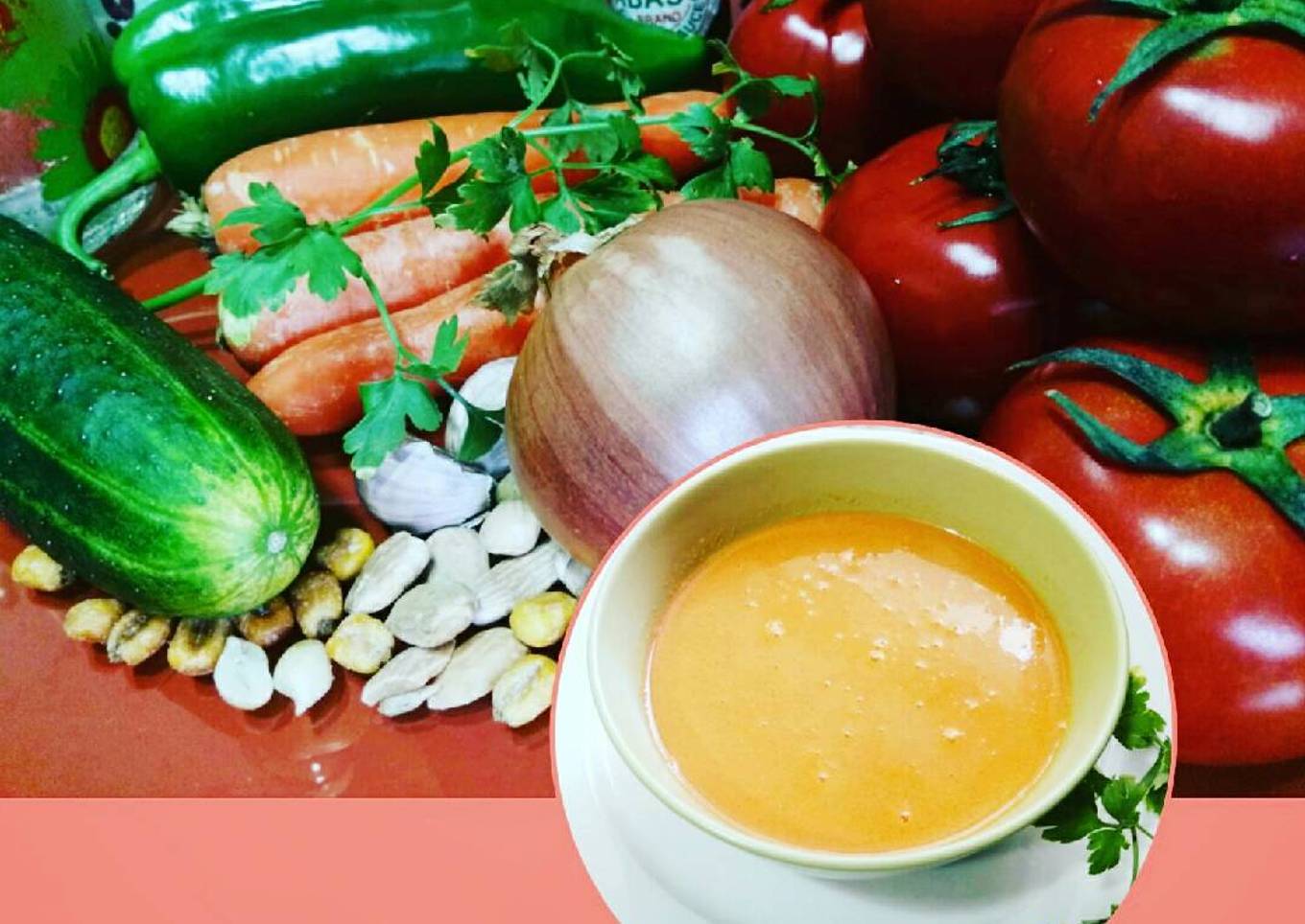 Gazpacho andaluz a mi manera para Thermomix