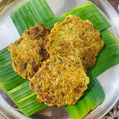 Kadali Fula Bhaja (Banana Flower fry) A picture of Kadali Fula Bhaja (Banana Flower fry).