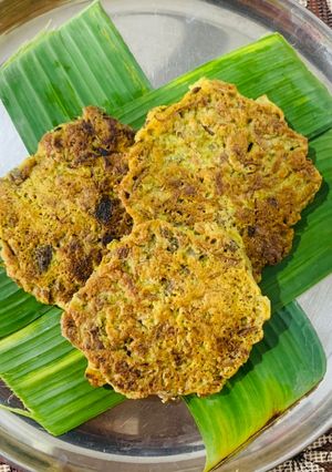 A picture of Kadali Fula Bhaja (Banana Flower fry).
