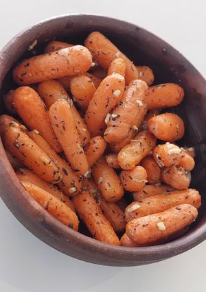 Una foto de Zanahorias baby al horno