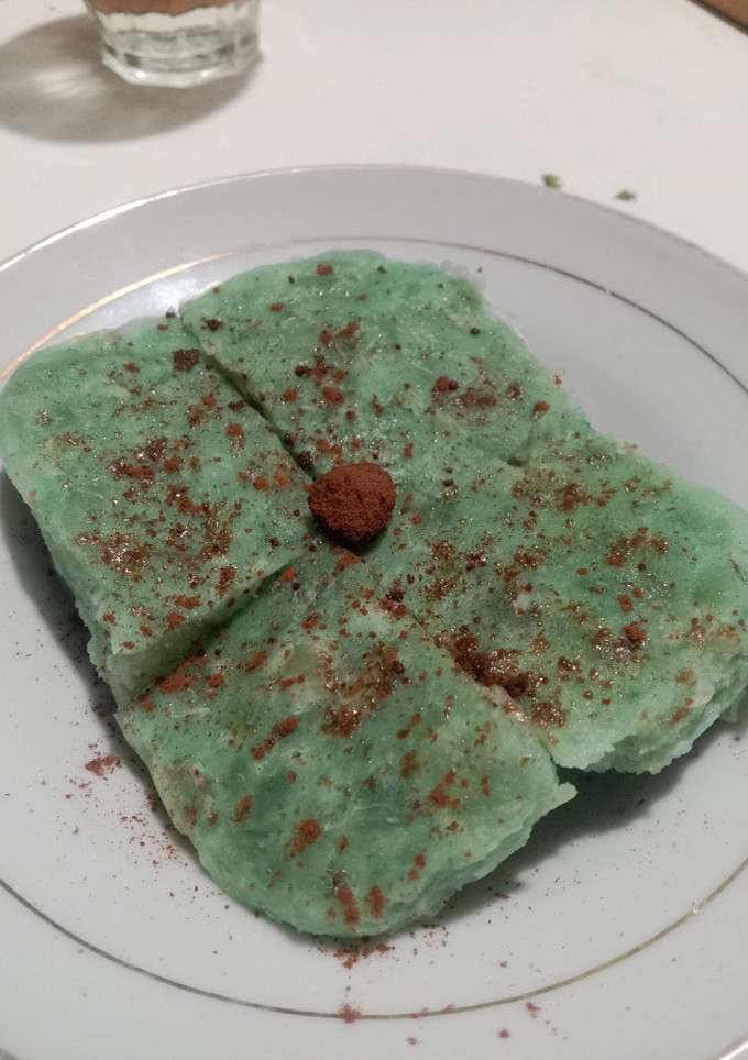 Foto resep Cake Singkong Kukus Bunga Telang