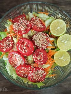 عکسی از دستور سالاد کاهوی کنجدی