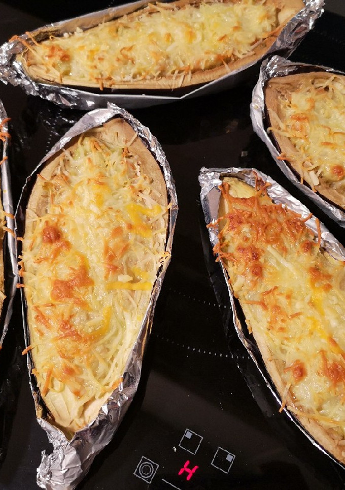Una foto de Berenjenas rellenas verdura