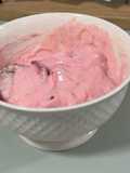 Gelado de morango fit
