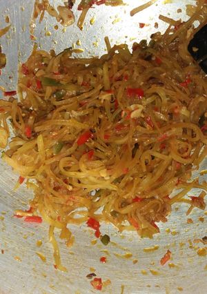 Foto resep Tumis pepaya muda pedas