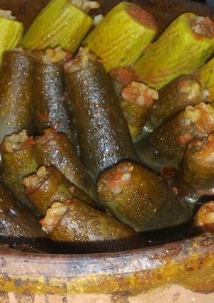 صورة لوصفة محشي الكوسه والباذنجان
