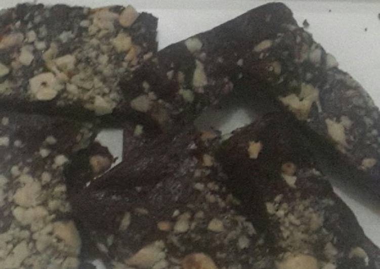 Bagaimana Menyiapkan Brownies kering coklat mete nutricake Anti Gagal