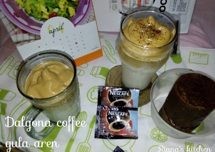 #Dalgona coffee gula aren