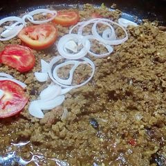 A picture of Keema karhai.