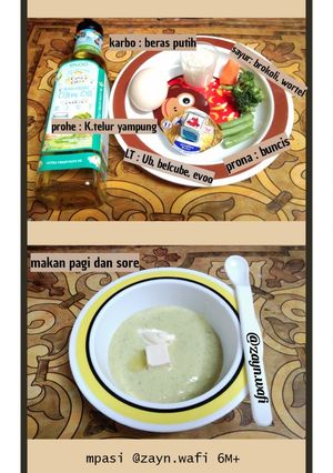 Foto resep Bubur telur ayam kampung with vegie #mpasi6month
