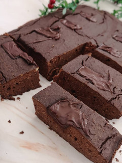 Una foto de Brownie de garbanzos sin harina