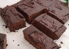 Brownie de garbanzos sin harina