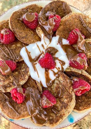 Φωτογραφία της συνταγής Vegan Pancakes με Μπανάνα 🥞🍌