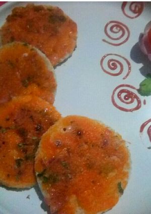 A picture of Semolina open sandwich.