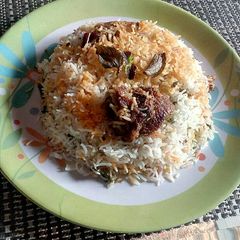 A picture of Hydrabadi Mutton Dum Biryani.