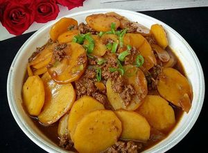 Foto resep Kentang kecap daging cincang