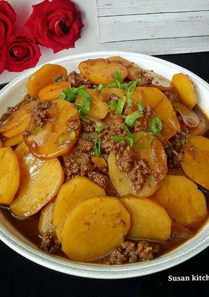 Foto resep Kentang kecap daging cincang