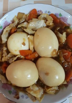 Foto resep Telur Rebus Veggie Mix Kuah Kecap