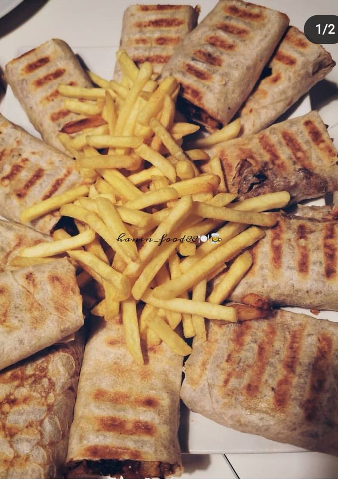 صورة لوصفة شاورما على الصاج 😍👌