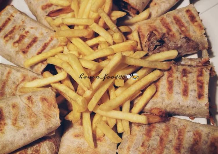 شاورما على الصاج 😍👌