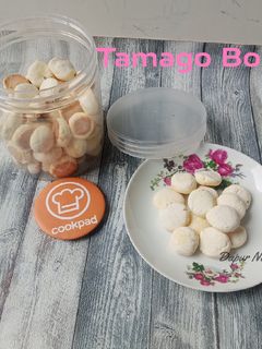 Foto resep 042. Tamago Boro (Biskuit telur tepung jagung)