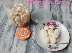 Foto resep 042. Tamago Boro (Biskuit telur tepung jagung)