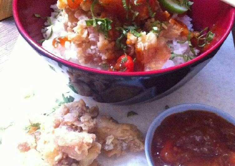 Cara Gampang Menyiapkan Special sauce chicken rice bowl Anti Gagal