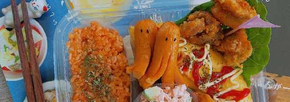 ข้าวผัดอเมริกัน สไตล์ญี่ปุ่น เมนูข้าวกล่อง