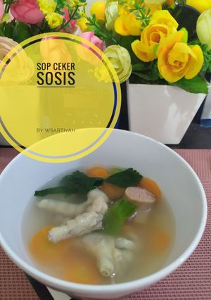 Foto resep Sop Wortel ceker sosis simple