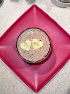 A picture of Fig and banana smoothie 🍌.