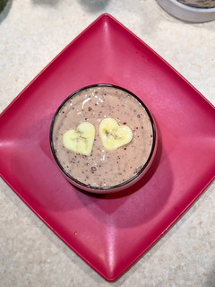A picture of Fig and banana smoothie 🍌.