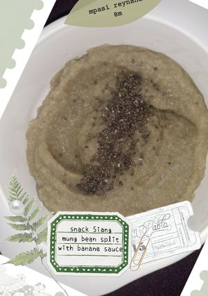 Foto resep MPASI 6m-8m mung bean split with banana sauce