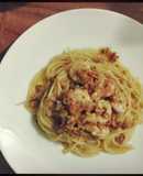 Spaghetti tôm sốt bơ tỏi