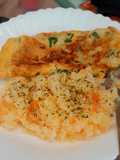 Telur dadar dan mashed potato