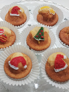 Foto principal de Magdalenas de yogurt para Navidad