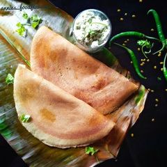 A picture of Whole green gram healthy pesarattu.
