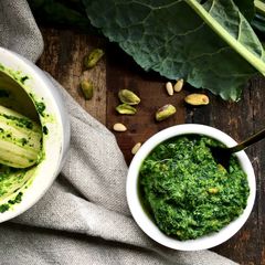 A picture of Seasonal pesto - cavolo nero.