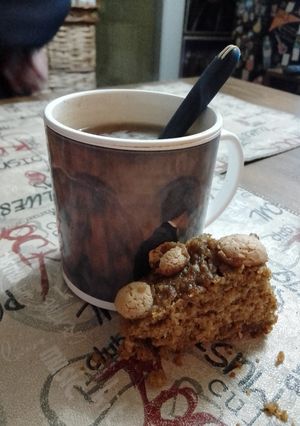 Una foto de Budín de Dulce de Batata con Chocolate y Amarettis