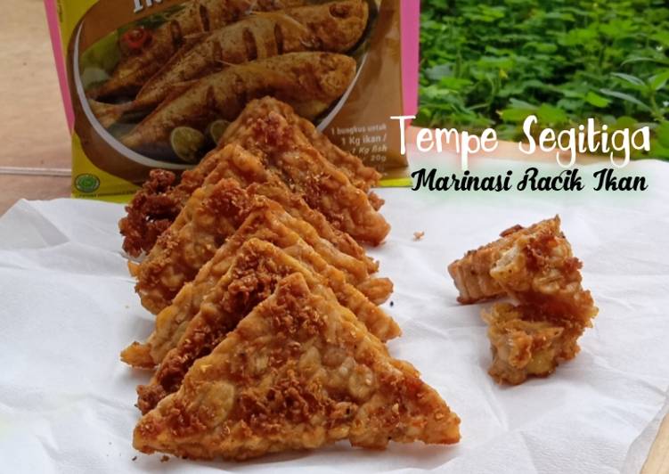 makanan Tempe Segitiga Marinasi Racik Ikan Jadi, Menggugah Selera