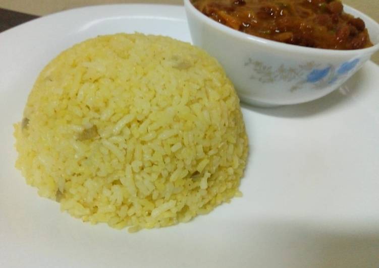Simple Way to Prepare Quick Turmeric rice