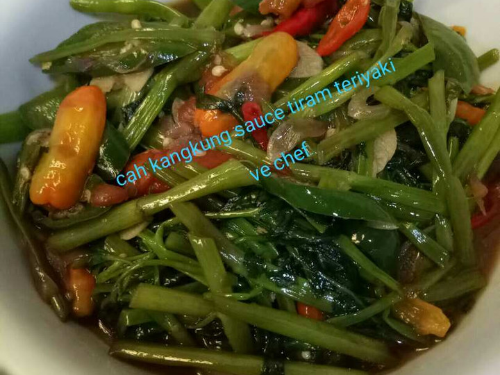 Resep Cah kangkung sauce tiram teriyaki yang Menggugah Selera