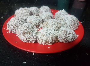 Una foto de Trufas con brigadeiro