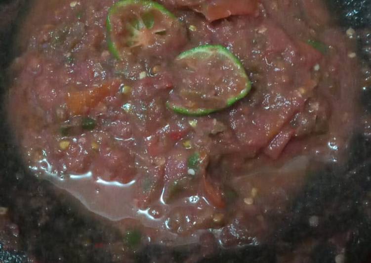 Cara Gampang Menyiapkan Sambal terasi limau, Bikin Ngiler