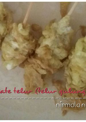 Foto resep Sate telur (telur gulung)
