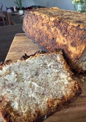 Una foto de Budín de Banana