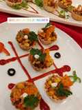 Mexican corn and bean chaat