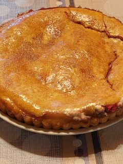 Epres-rebarbarás pite recept fotója